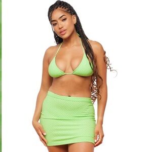 Vibrant Green Bikini Set